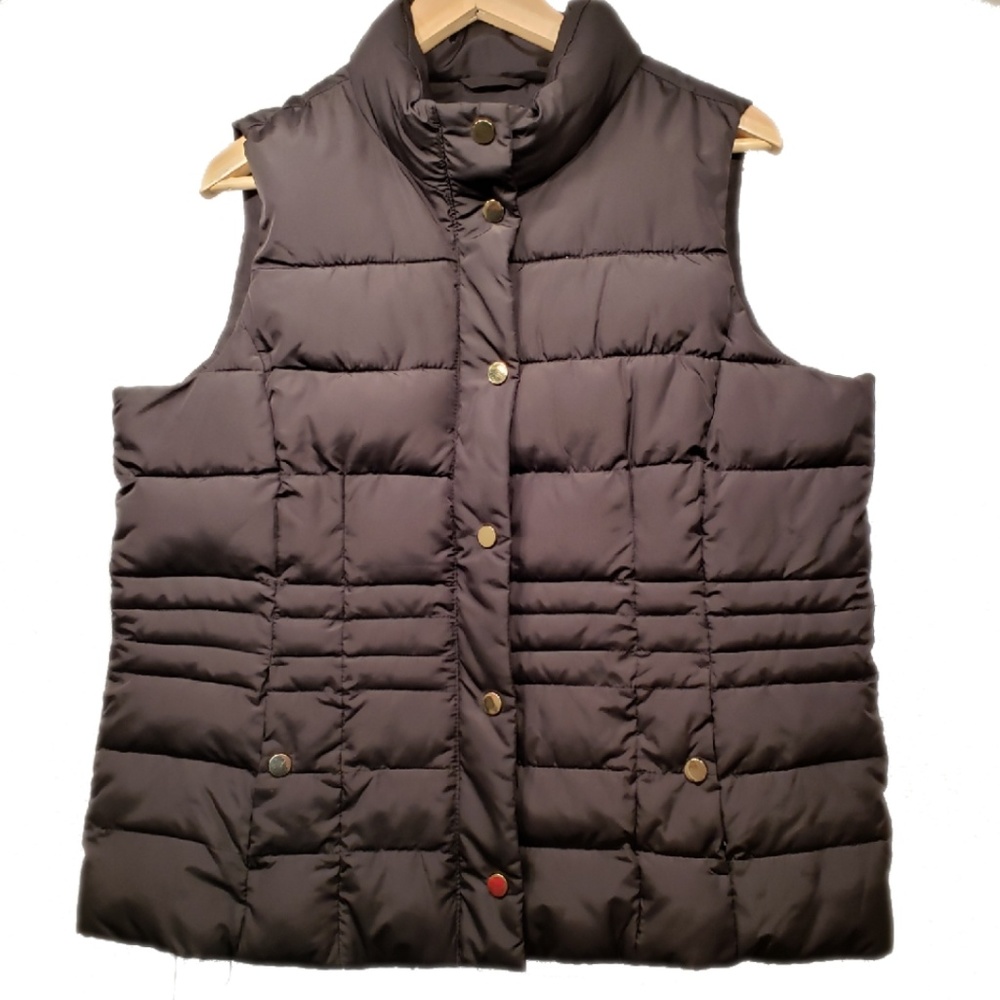 Puffer Vest L Charter Club snaps full zip